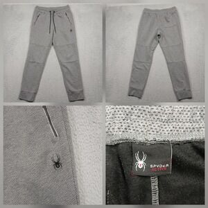 Spyder Active Jogger Pants Mens Gray Zip Pocket Athletic Lounge 32